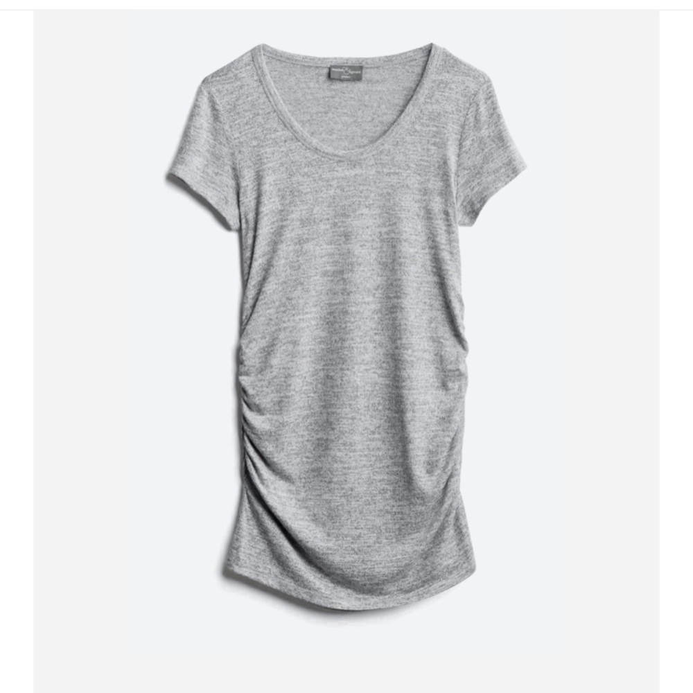 Alma Short Sleeve Maternity Knit Top